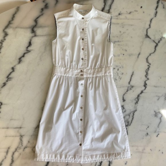 Diane Von Furstenberg Sleeveless Button Down Dress - Picture 3 of 15